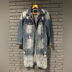 FN Distressed Denim Trench Woman’s Med